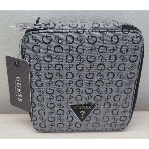 Guess V7200055 Unisex Black Signature Logo Junction Travel Jewelry Case - Picture 1 of 10